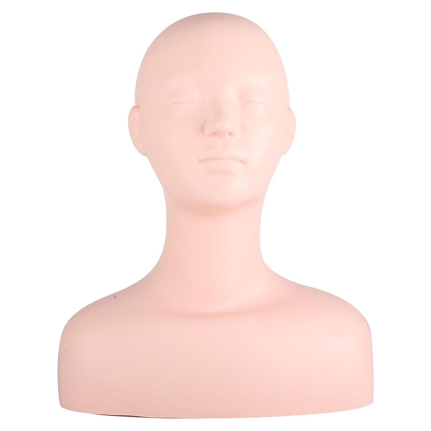 Cabeza de Maniquí Suave Lwuey para Maquillaje y Masaje