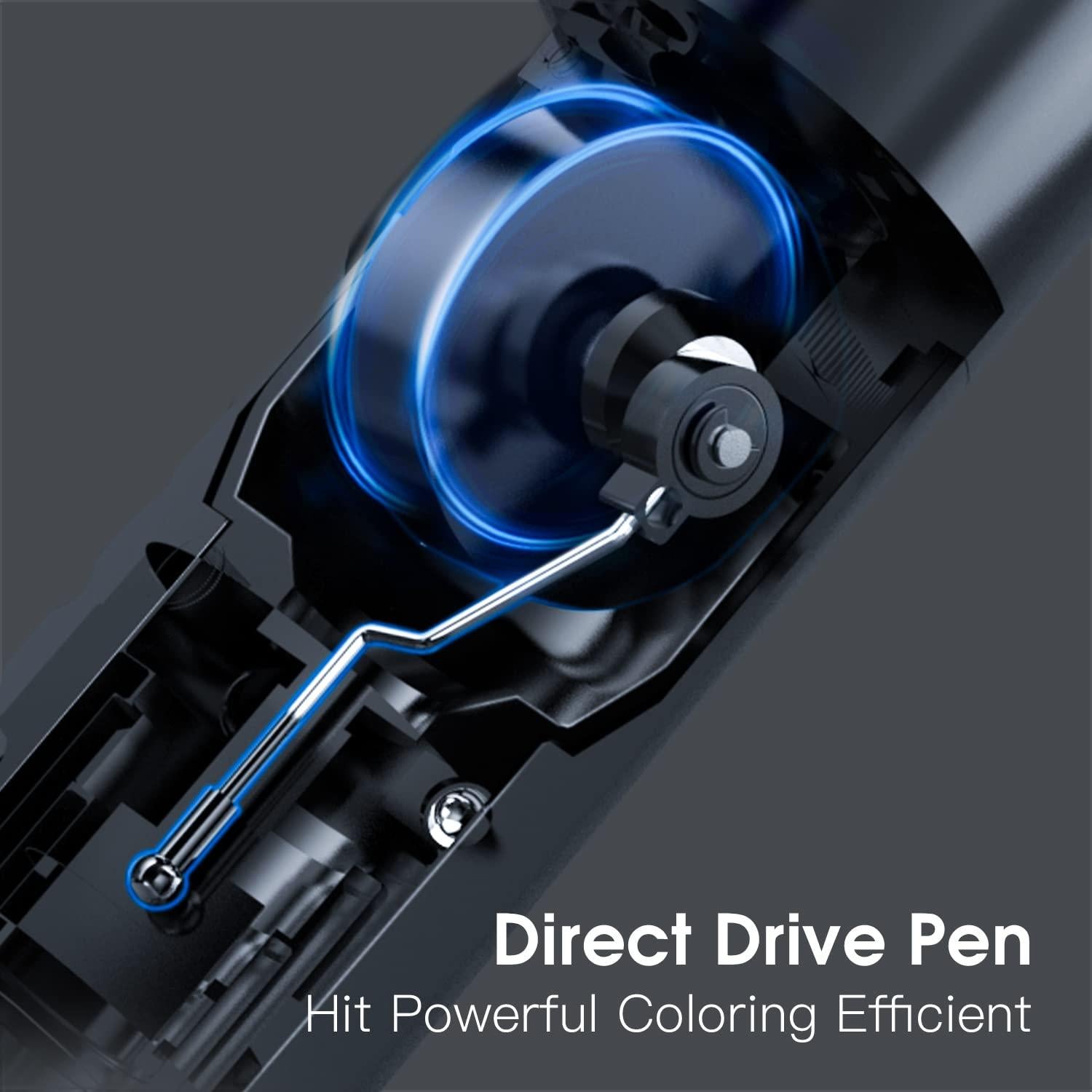 Máquina de Tatuaje Inalámbrica Mast Archer 3.5mm Negro