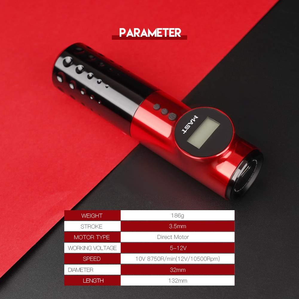 Máquina de Tatuaje Inalámbrica Mast Archer 3.5mm Negro