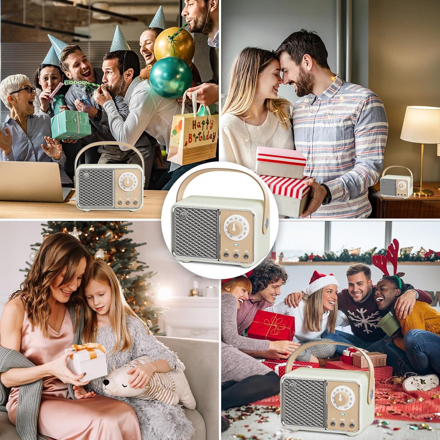 Altavoz Bluetooth Retro Aresrora Mini 5W Inalámbrico Lima