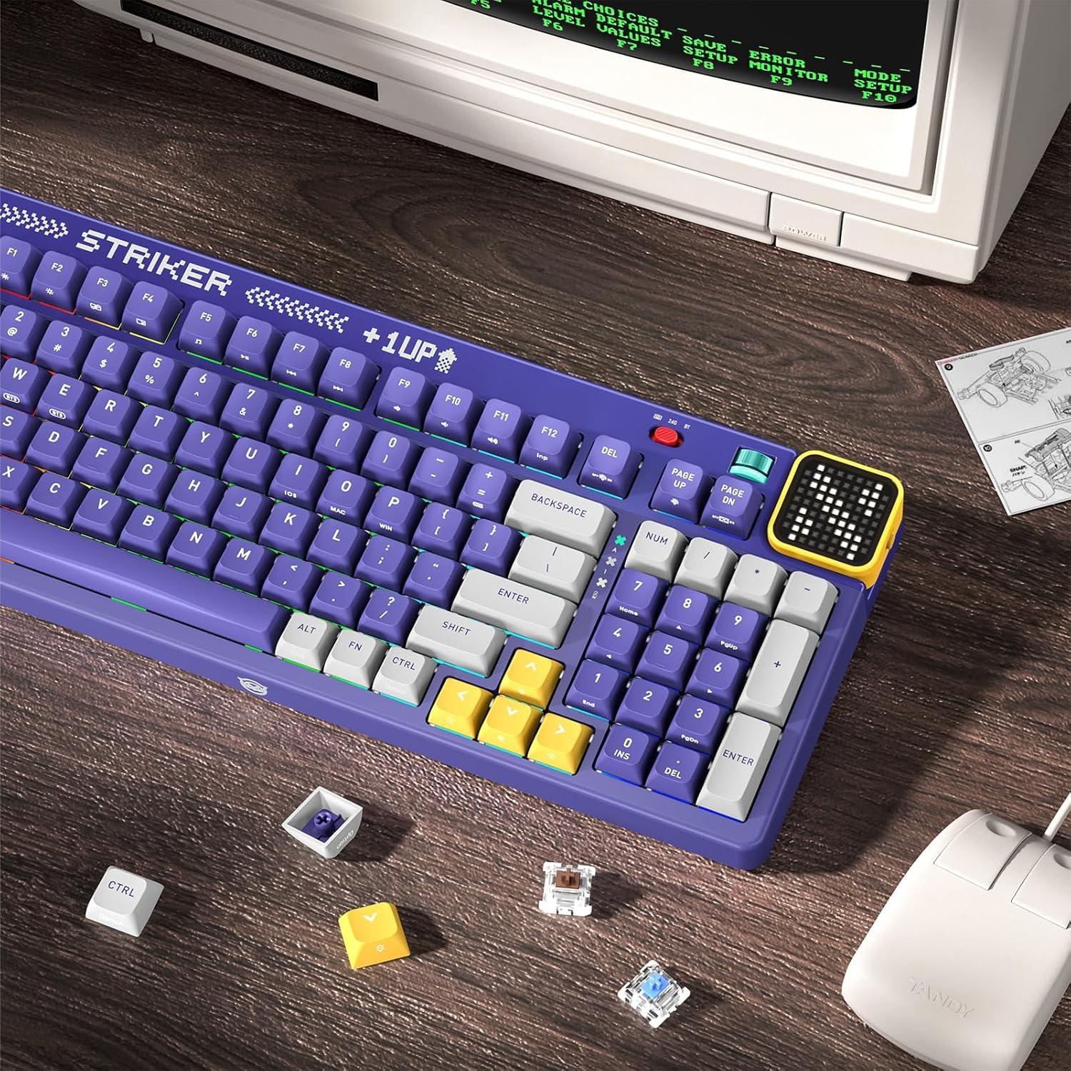 Teclado Mecánico Retroiluminado NYXI Striker 97 Teclas RGB