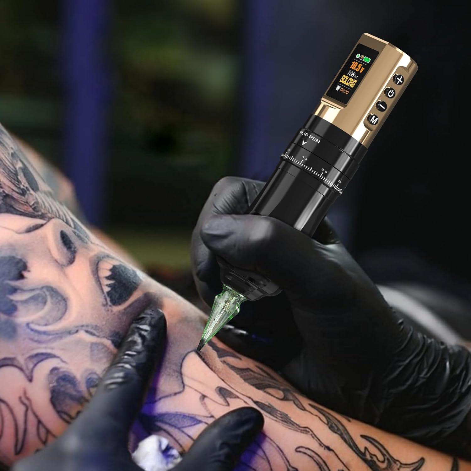 Kit de Tatuaje Profesional con Pantalla LED y 40 Agujas