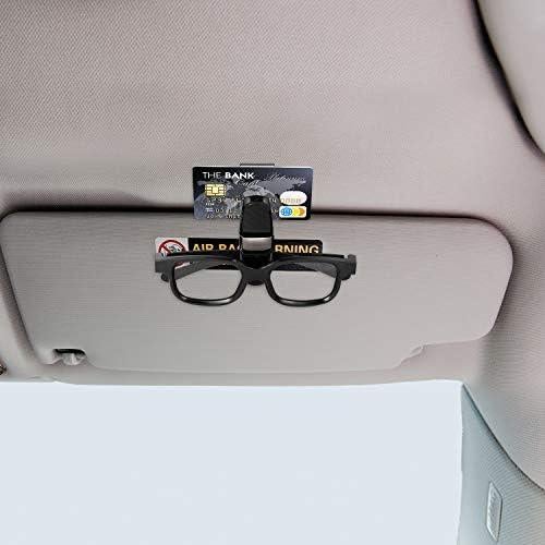 Soportes de Gafas para Coche Boao 4 Pcs Clip Rotacional Negro