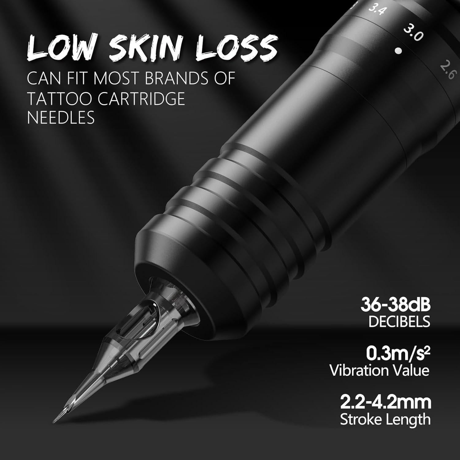 Kit de Tatuaje Kiss of Dragon Rotativa 2400mAh 20 Agujas