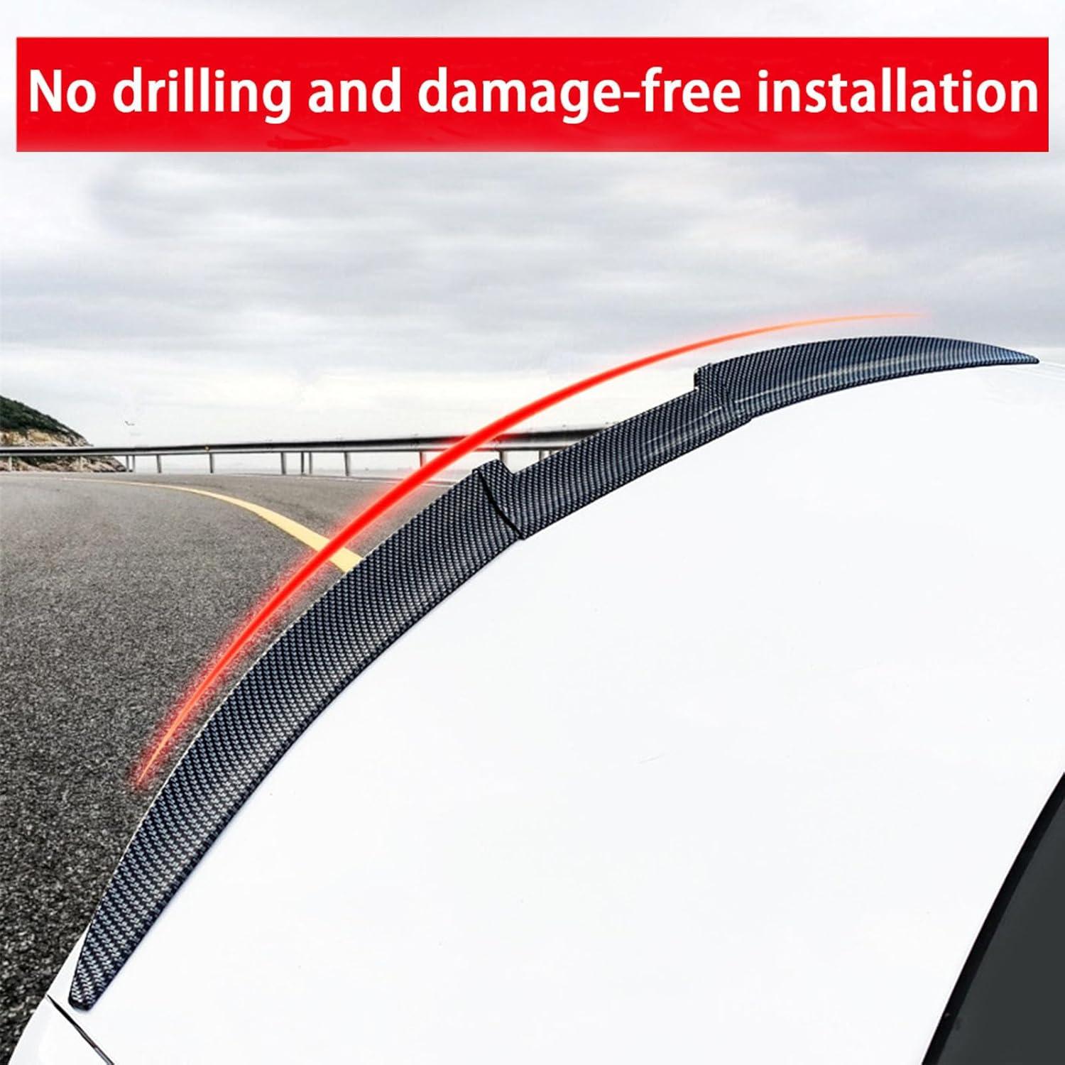 Spoiler Trasero Peugeot 307 2004-2007 LGPBHSH Negro Brillante