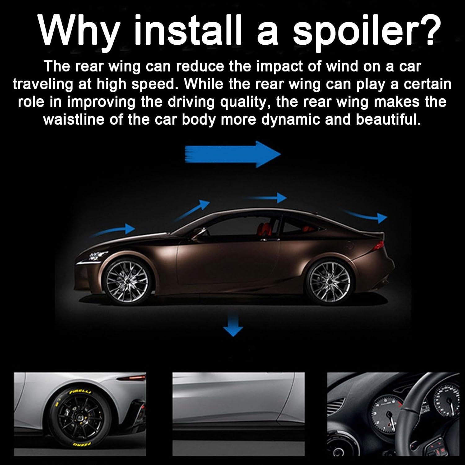 Spoiler Trasero Peugeot 307 2004-2007 LGPBHSH Negro Brillante