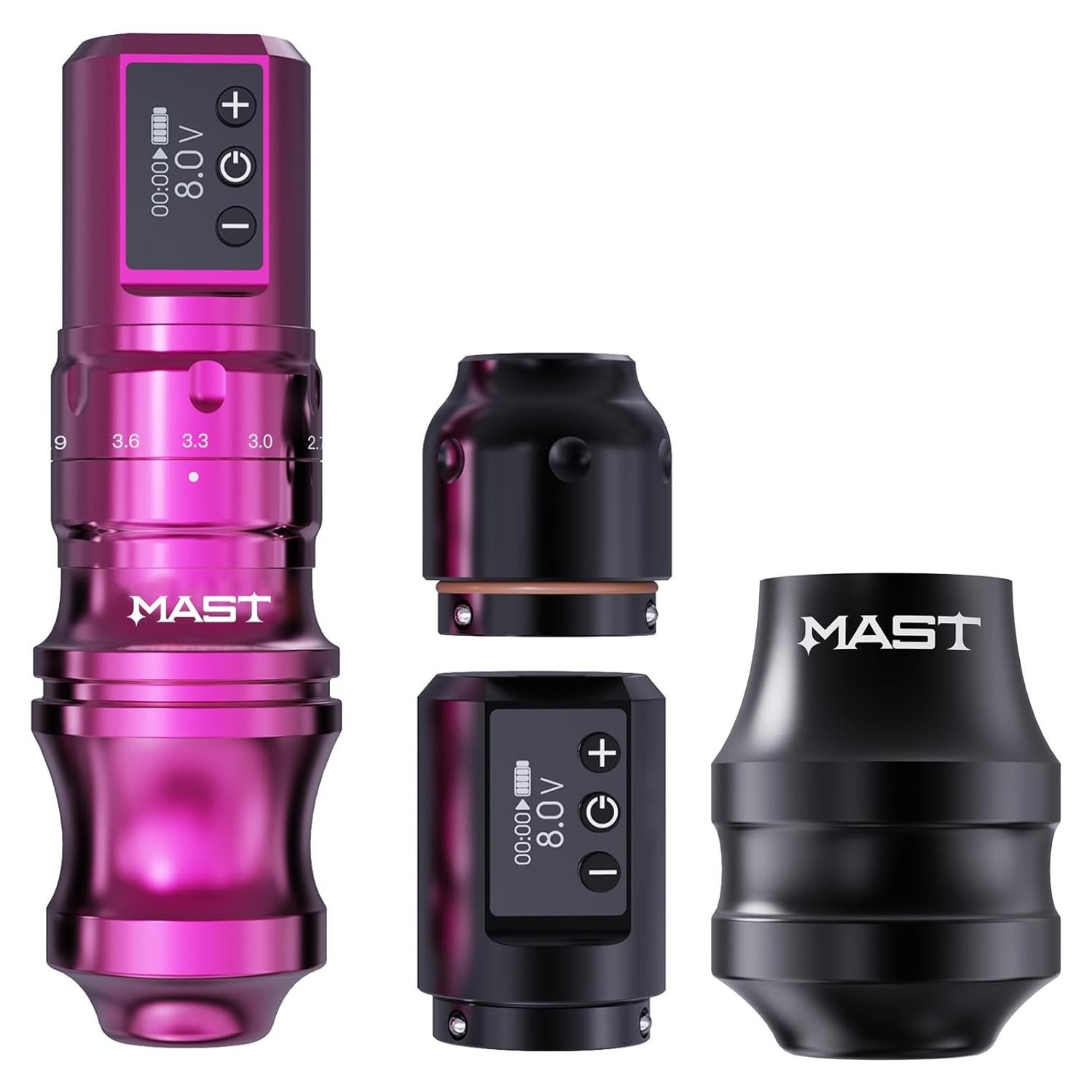 Máquina de Tatuaje Mast Fold Pro Sin Cable Rosa