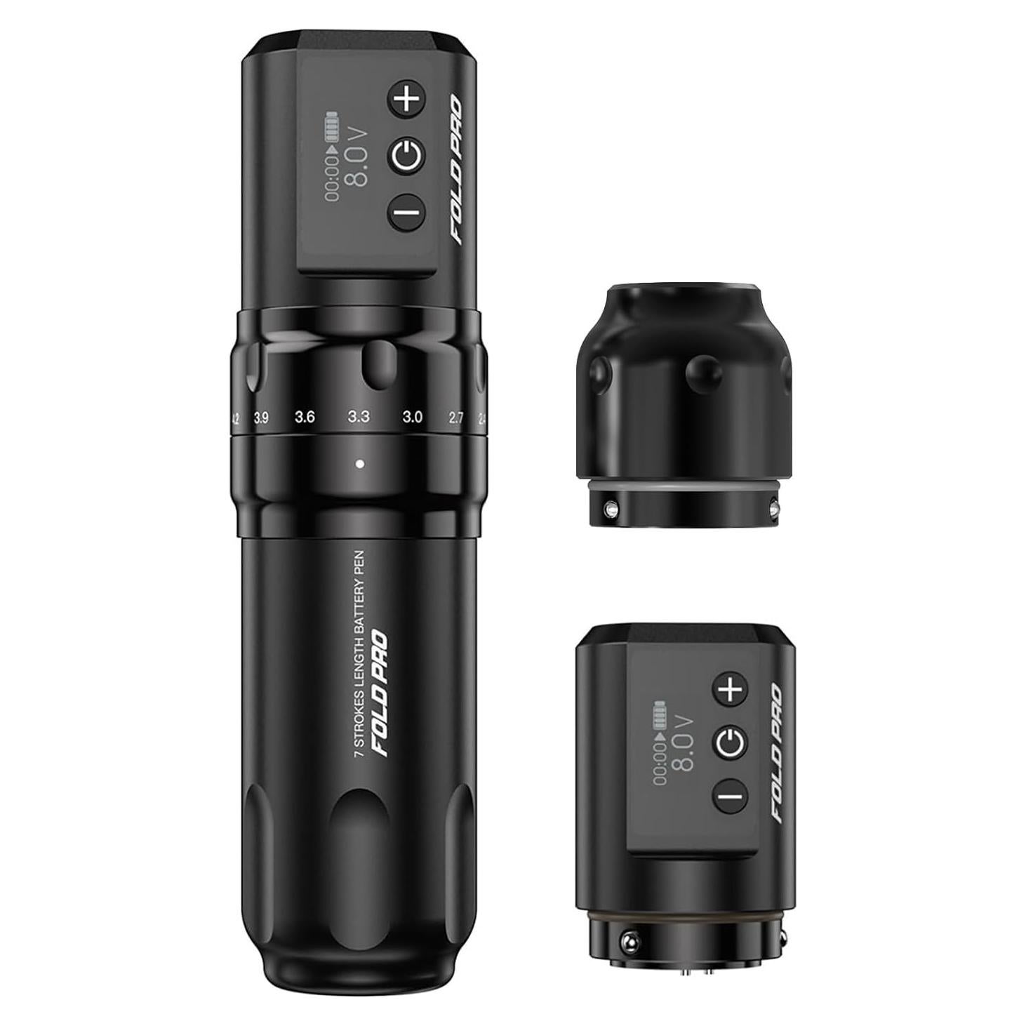 Máquina de Tatuaje Mast Fold Pro Inalámbrica con 2 Baterías