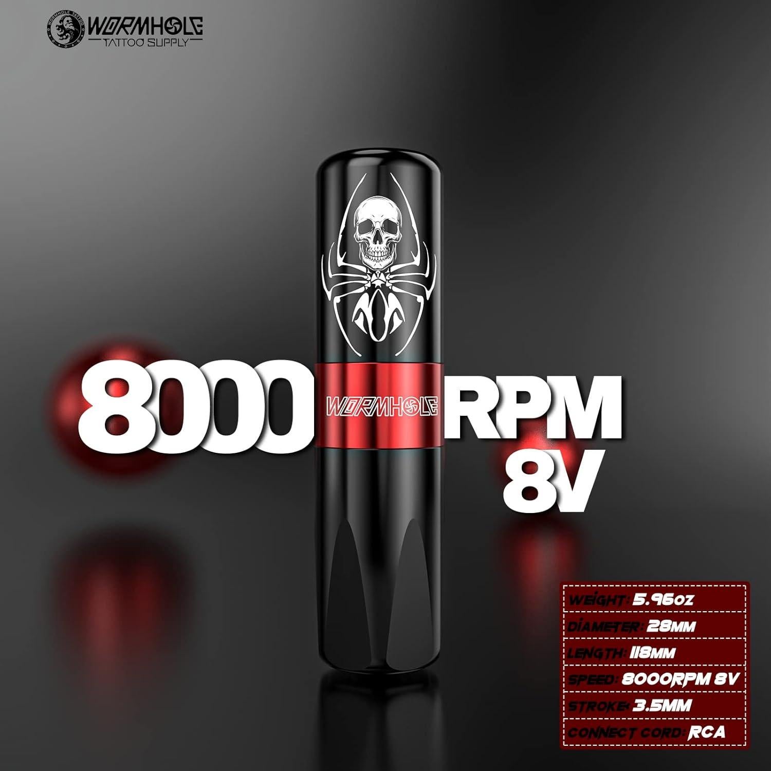 Kit de Tatuaje Wormhole WTK187 con 11 Tintas y 10 Agujas