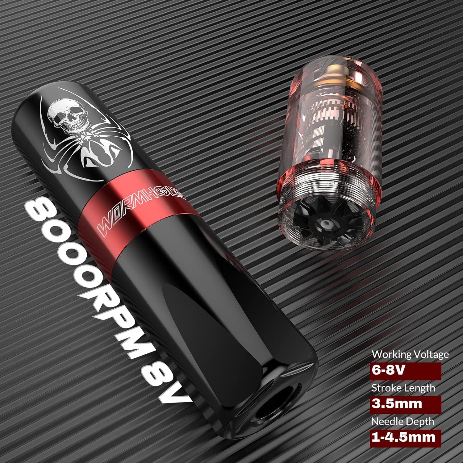 Kit de Tatuaje Wormhole WTK187 con 11 Tintas y 10 Agujas