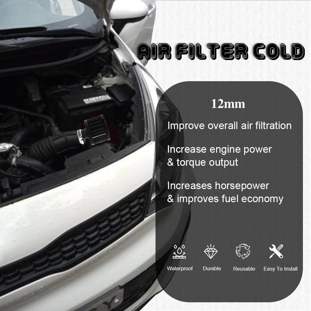 Filtro de Aire de 12mm HAOBO Cónico Universal para Motores