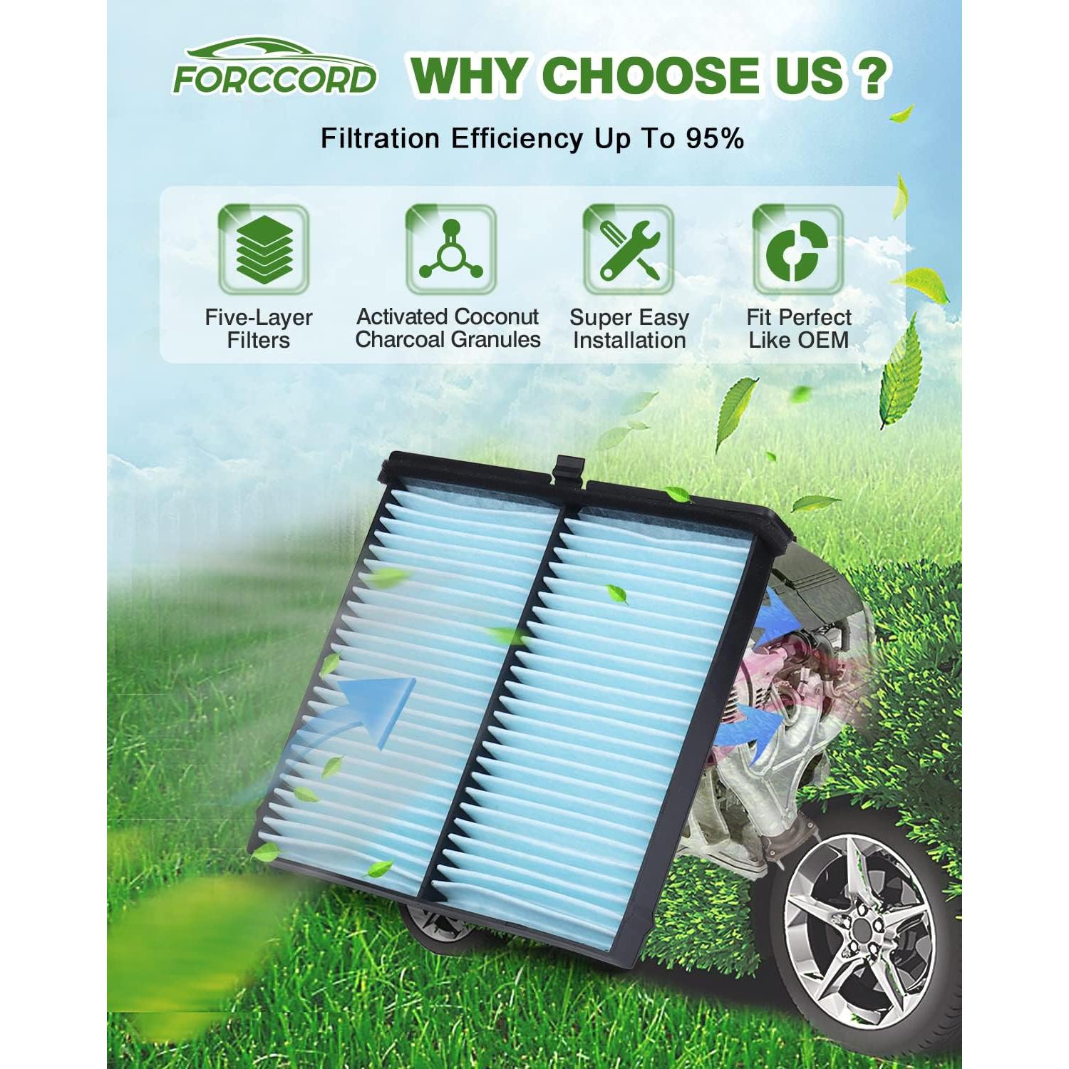 Kit de Filtros de Aire Forccord para Mazda 3, CX-30 y CX-50