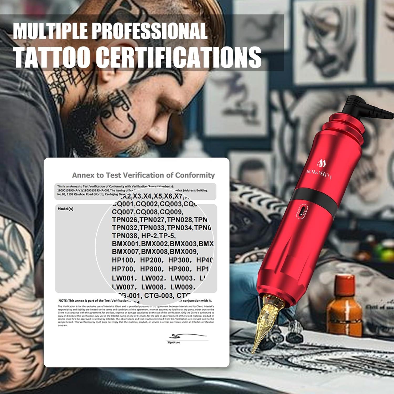 Kit de Tatuaje MOKOHOA para Principiantes - Rojo