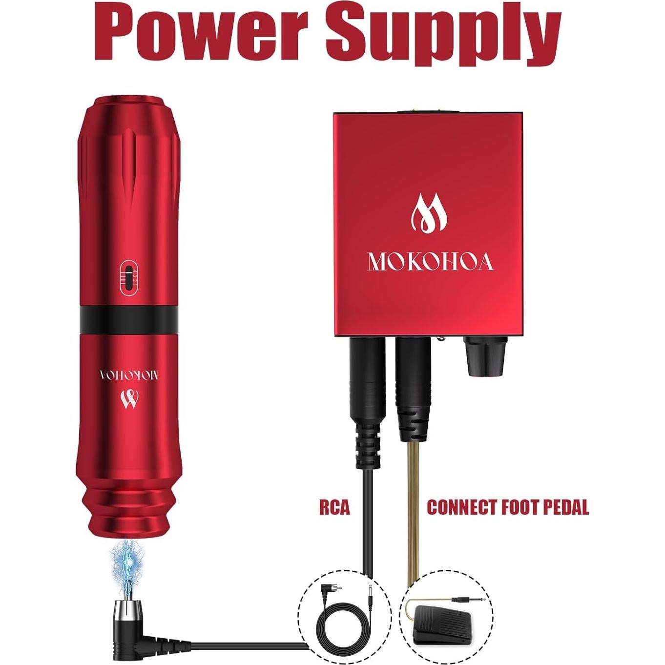 Kit de Tatuaje MOKOHOA para Principiantes - Rojo