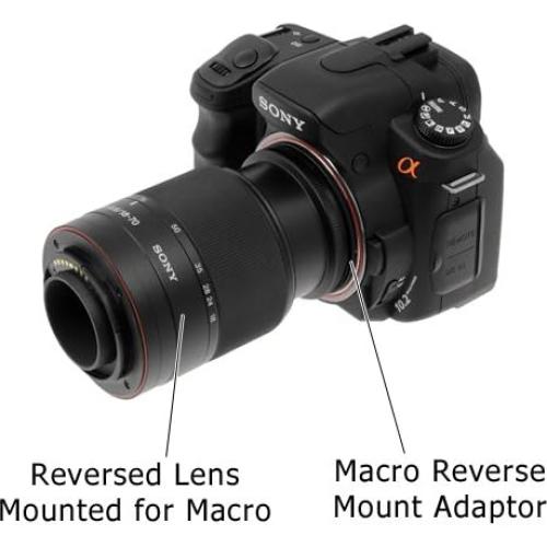 Adaptador Macro Inverso Fotodiox 58mm para Cámaras Sony A-Mount