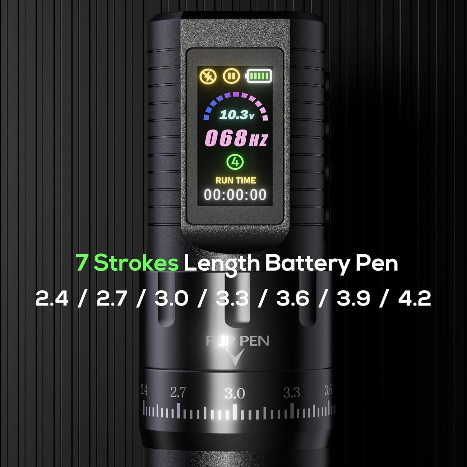 Kit de Tatuaje Inalámbrico Hawink E86 20 Agujas 7 Tintas