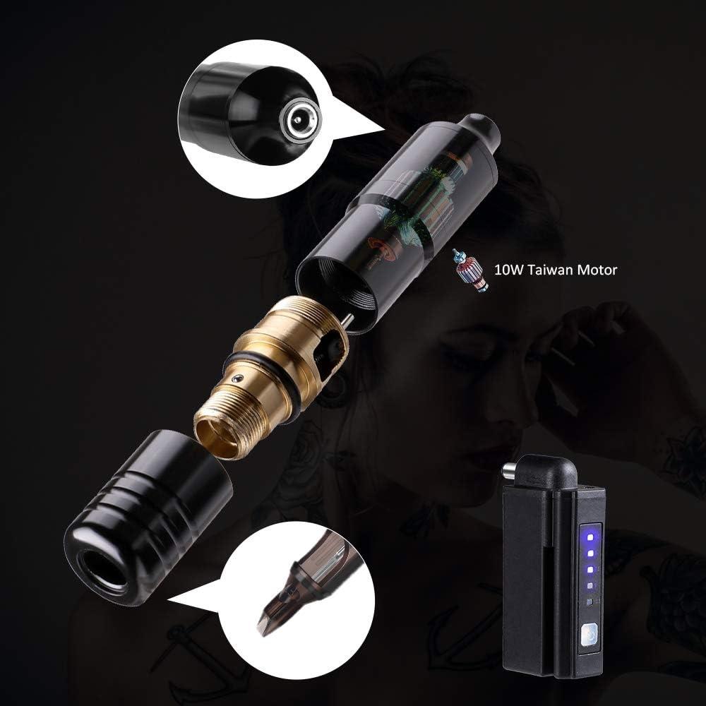 Kit de Tatuaje Solong Pluma Rotativa 50 Agujas Recargable