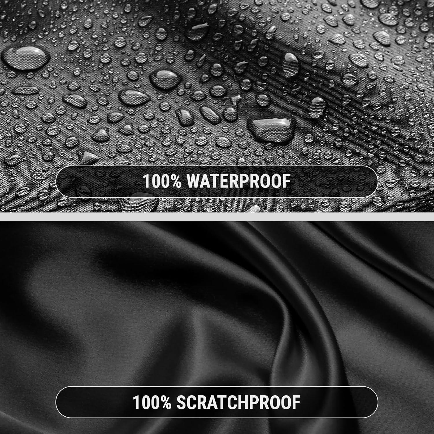 Funda para Auto iCarCover C10 Impermeable Todo Clima Negro/Gris