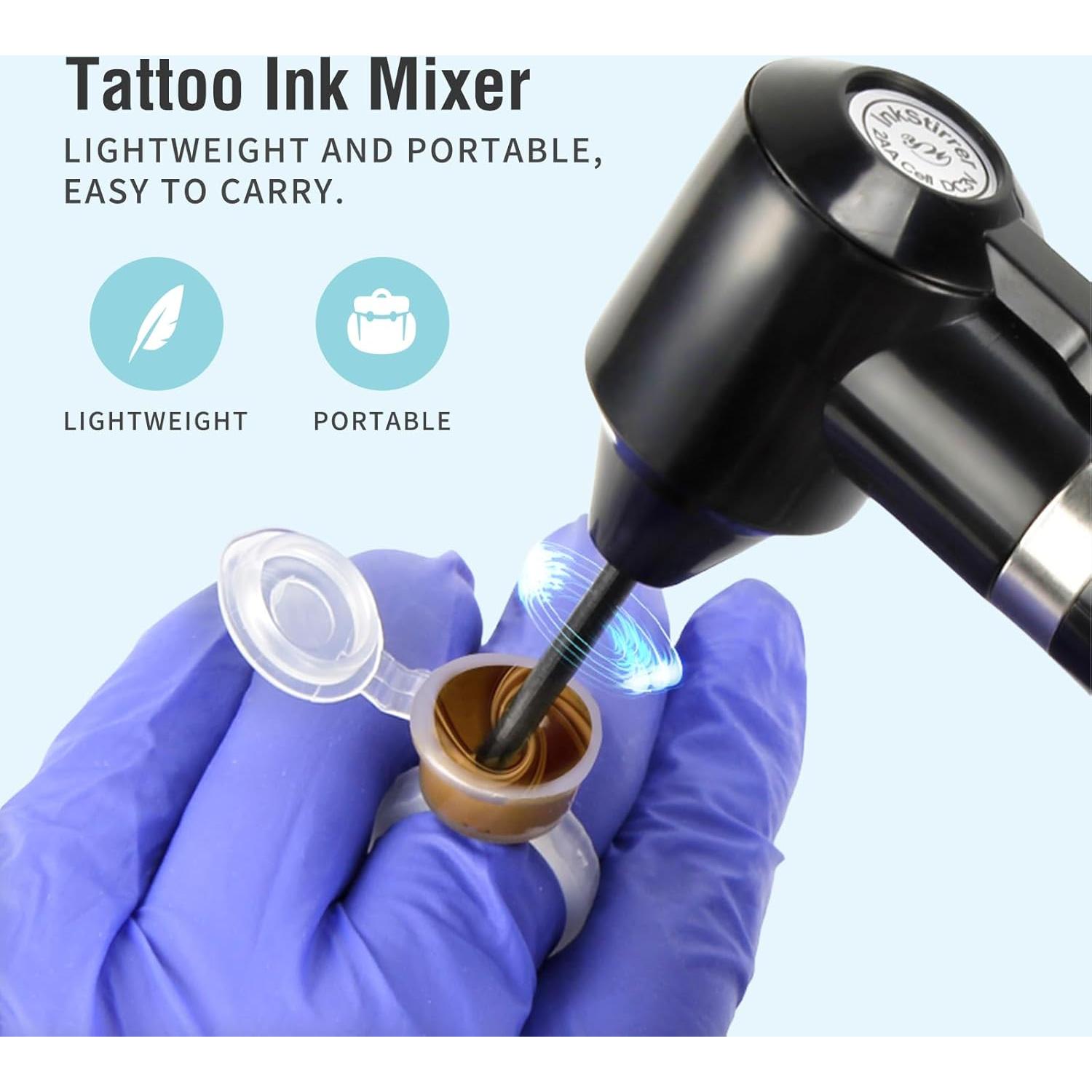 Máquina Mezcladora de Tinta Yugui con 100 Palitos y Copas