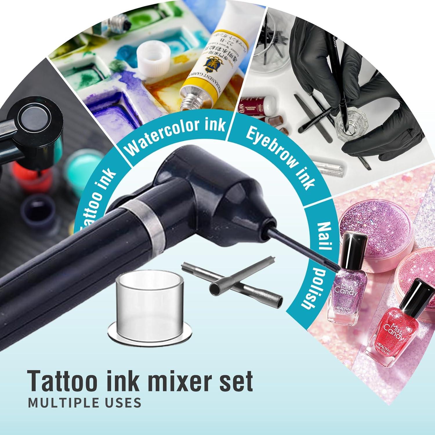 Máquina Mezcladora de Tinta Yugui con 100 Palitos y Copas