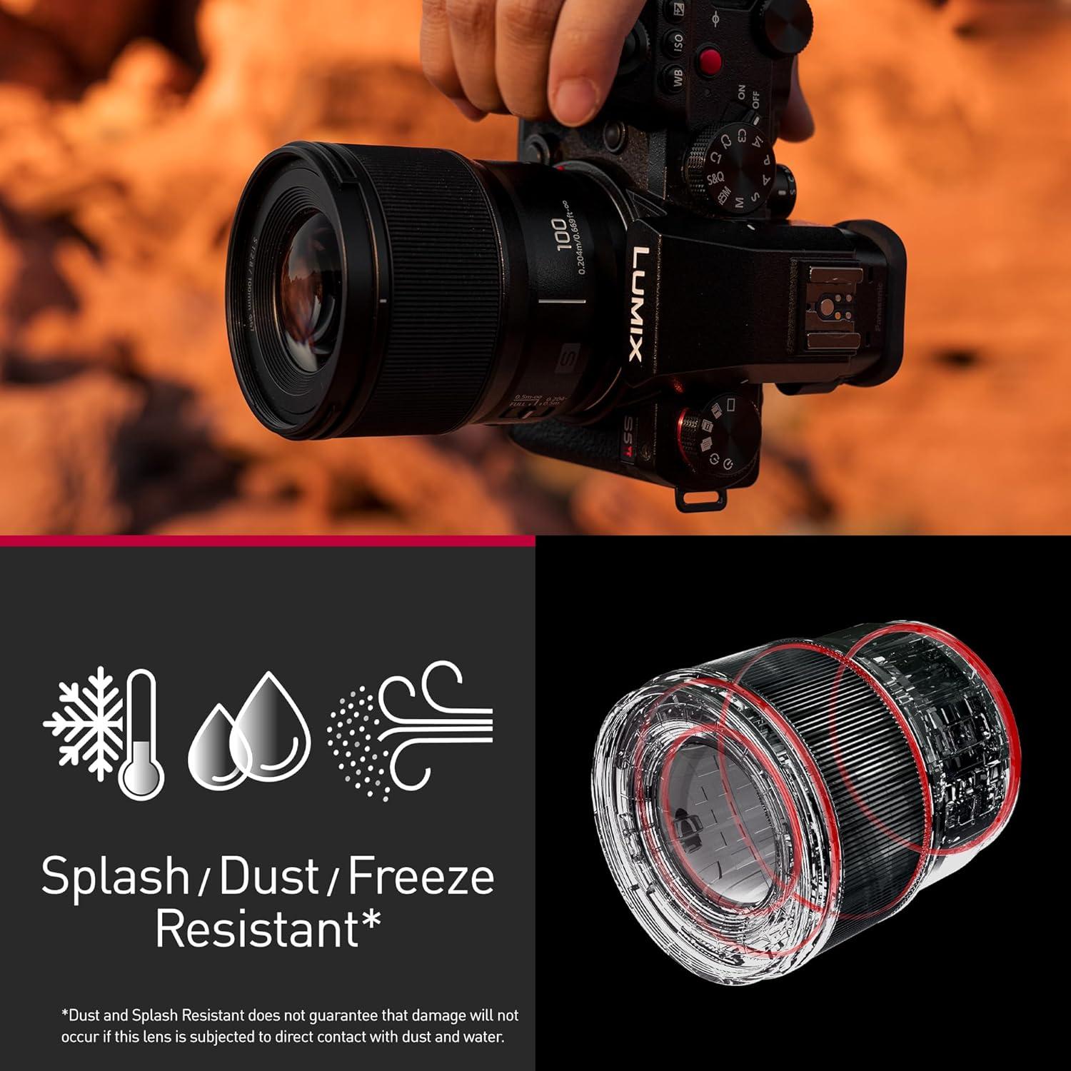 Lente Macro Panasonic LUMIX S-E100J 100mm F2.8 Full Frame