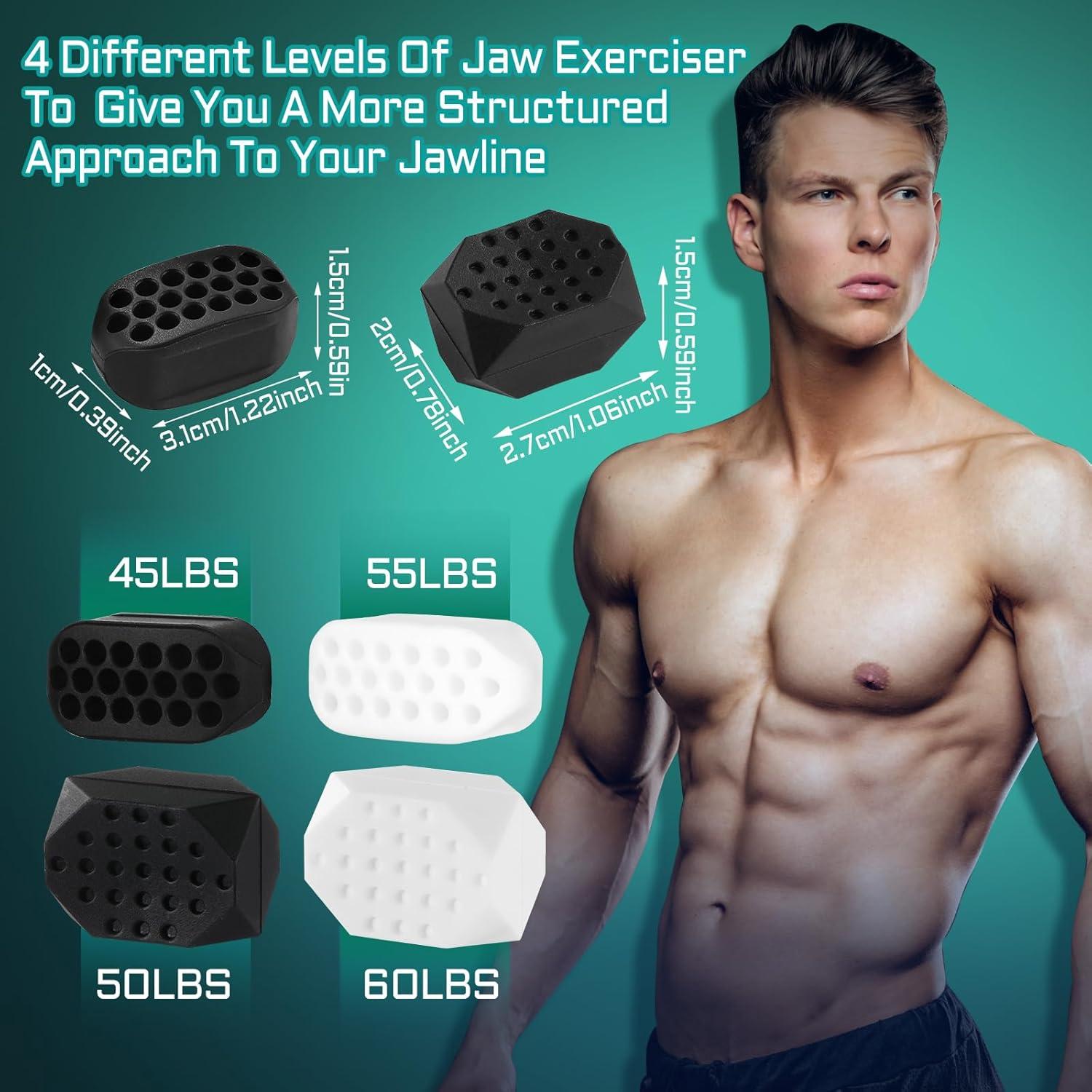 Ejercitador de Mandíbula PAFUWEI 4 Niveles Resistencia Silicona