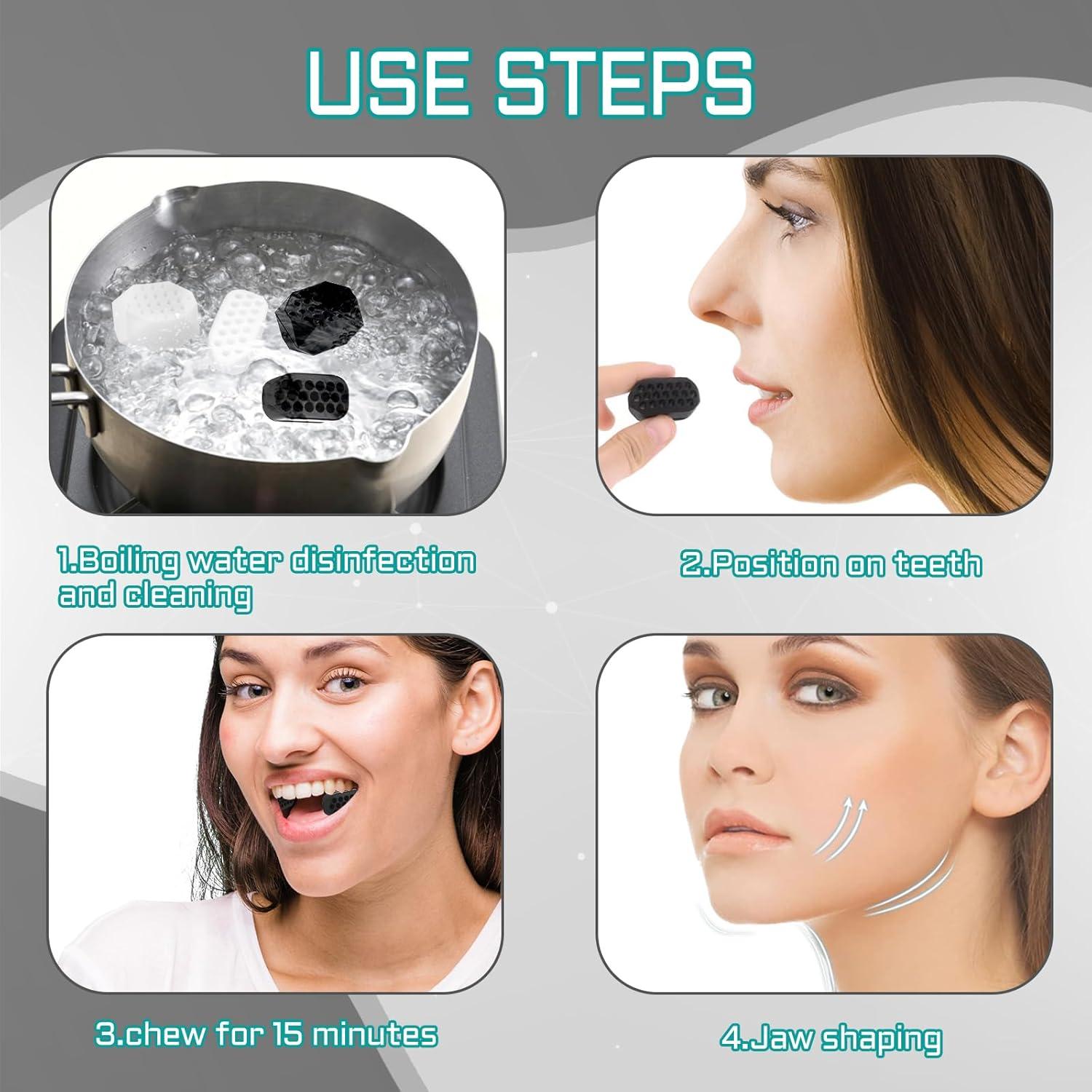 Ejercitador de Mandíbula PAFUWEI 4 Niveles Resistencia Silicona