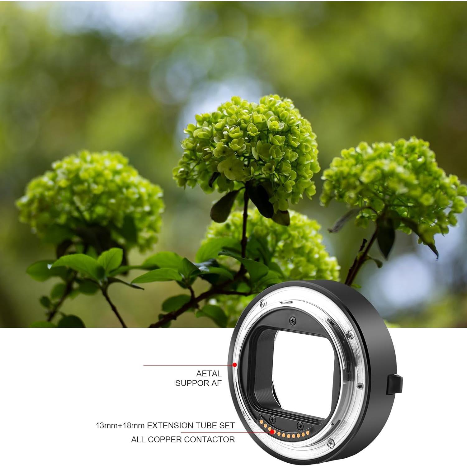 Kit Anillo Adaptador Macro Meike MK-RF-AF1 13mm 18mm para EOS-R