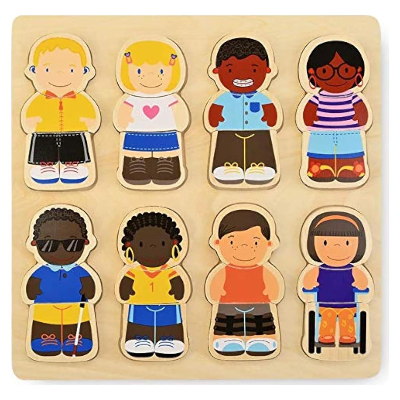 Puzzle de Madera Inclusivo Discovery Toys We All Belong 28x28 cm