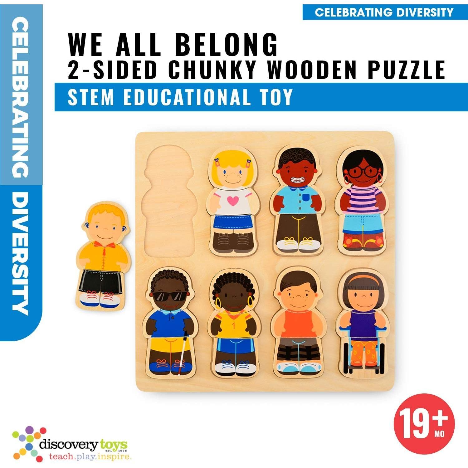 Puzzle de Madera Inclusivo Discovery Toys We All Belong 28x28 cm