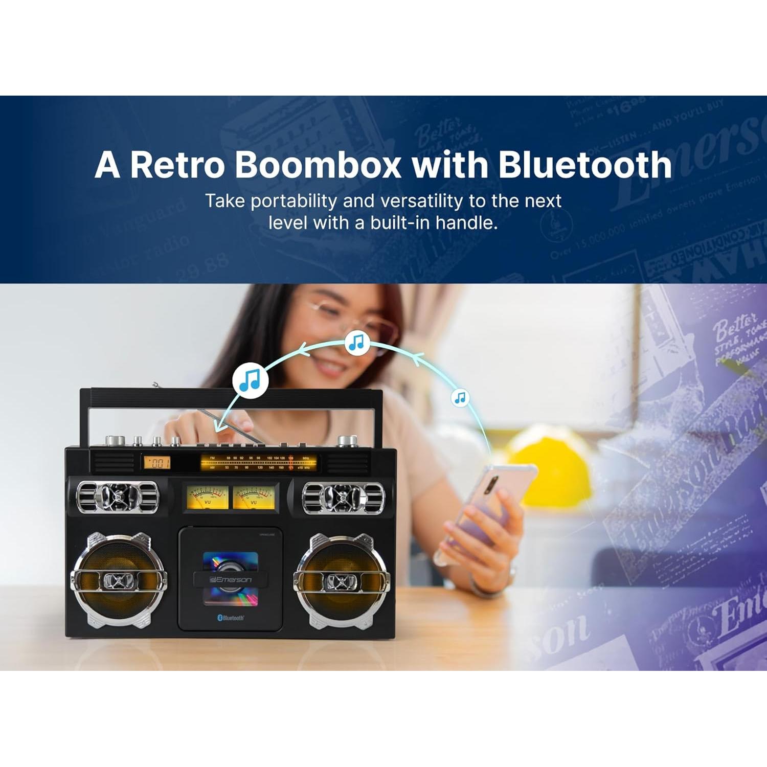 Reproductor de CD Emerson EPB-3004 con Radio y Bluetooth