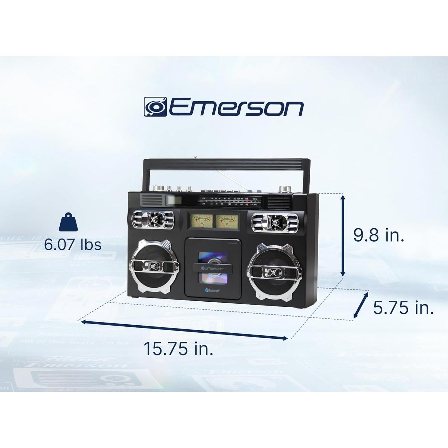 Reproductor de CD Emerson EPB-3004 con Radio y Bluetooth