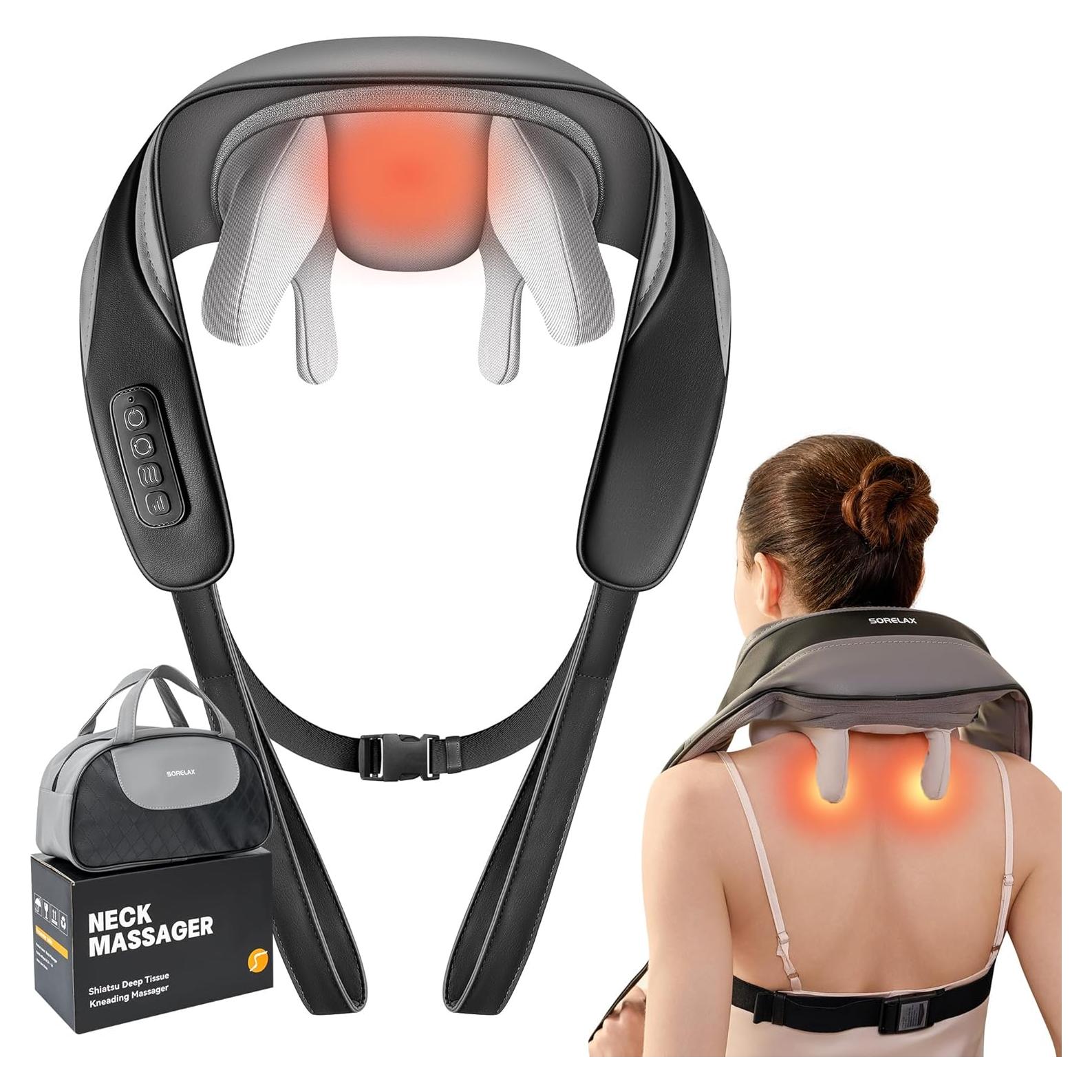 Masajeador de Cuello Shiatsu SORELAX con Calor - Alivio Muscular