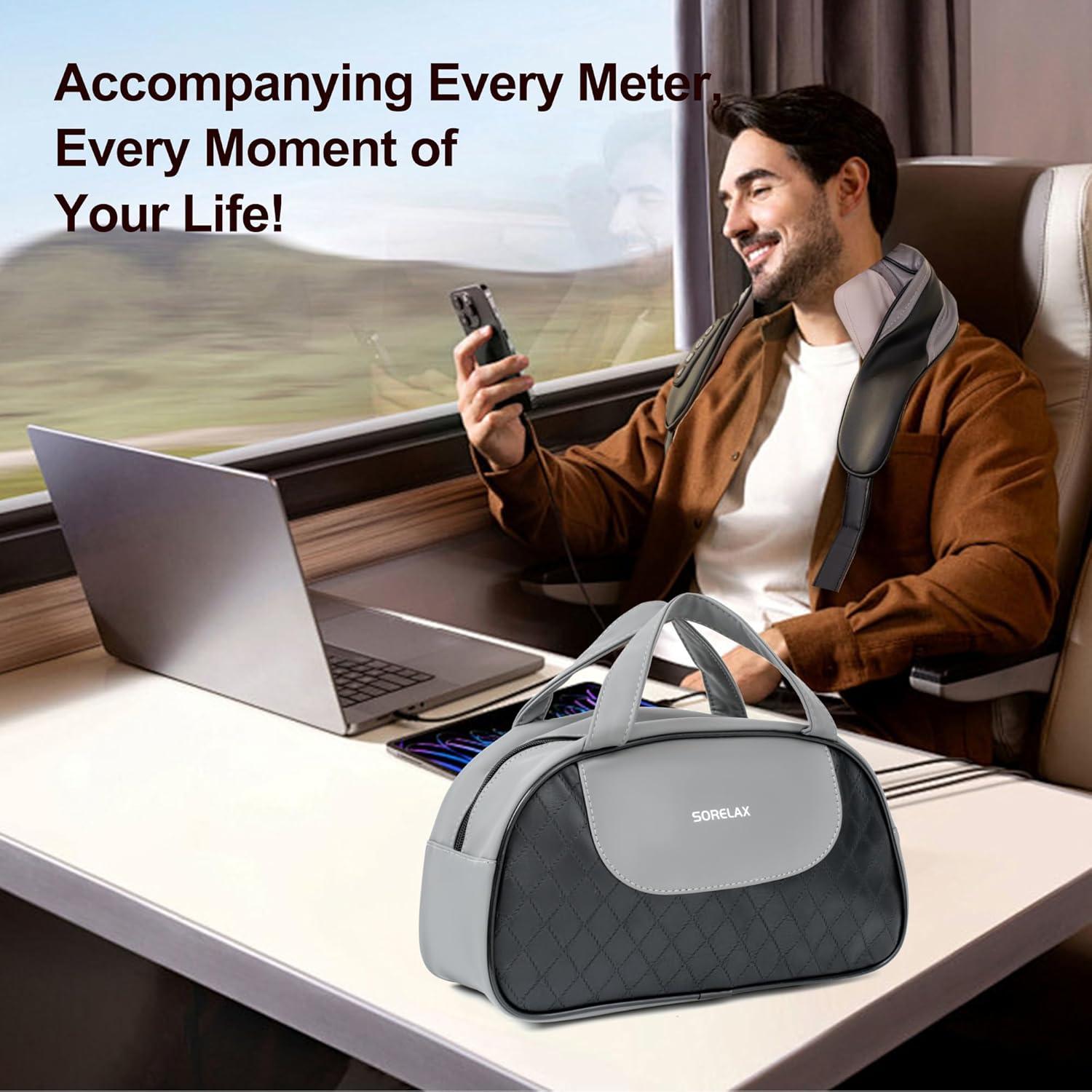 Masajeador de Cuello Shiatsu SORELAX con Calor - Alivio Muscular