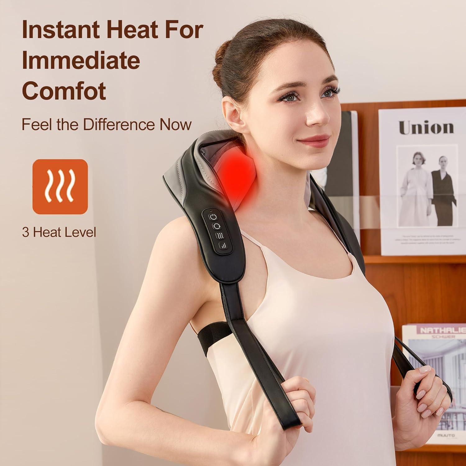 Masajeador de Cuello Shiatsu SORELAX con Calor - Alivio Muscular