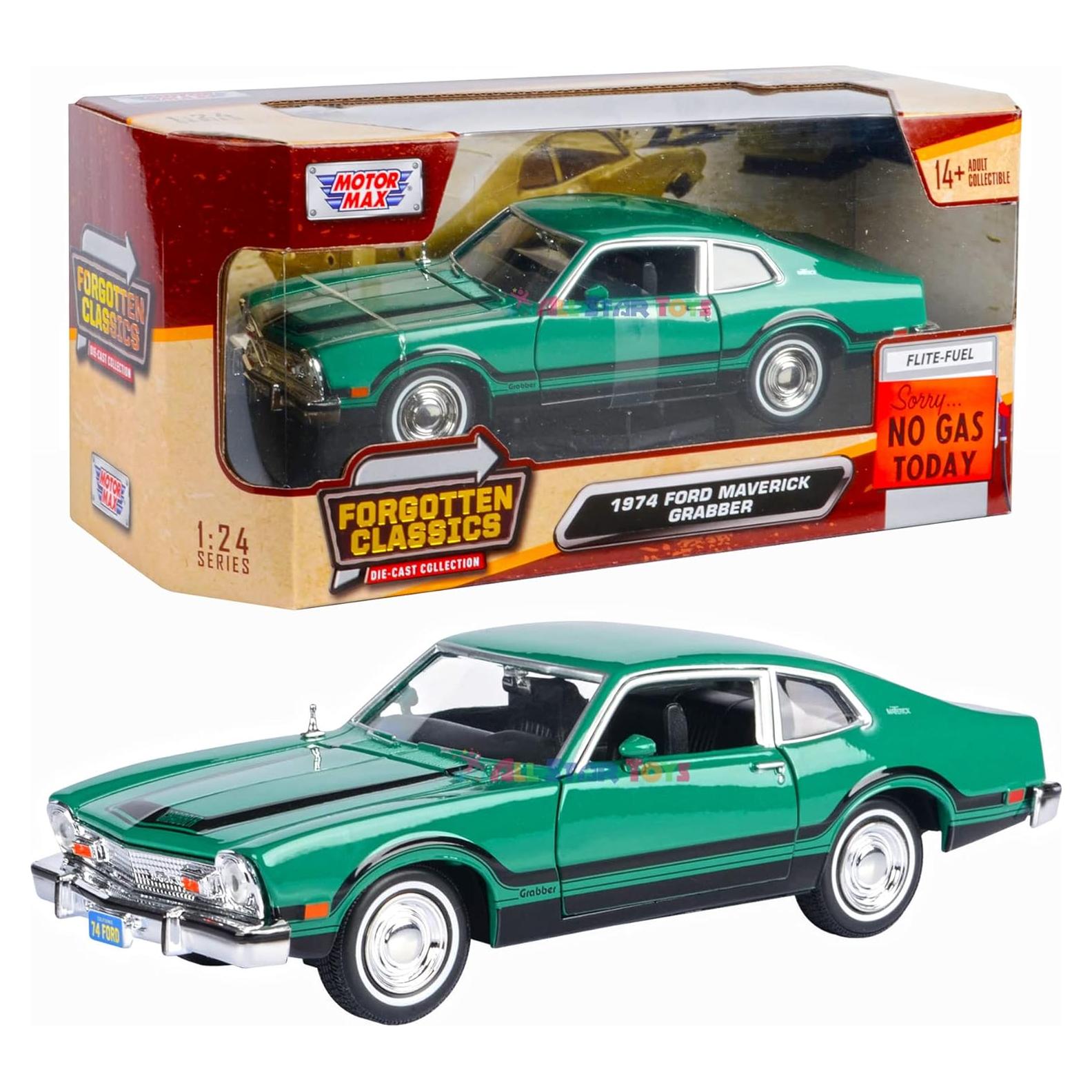 Ford Maverick Grabber 1974 Verde Diecast 1/24 Motormax