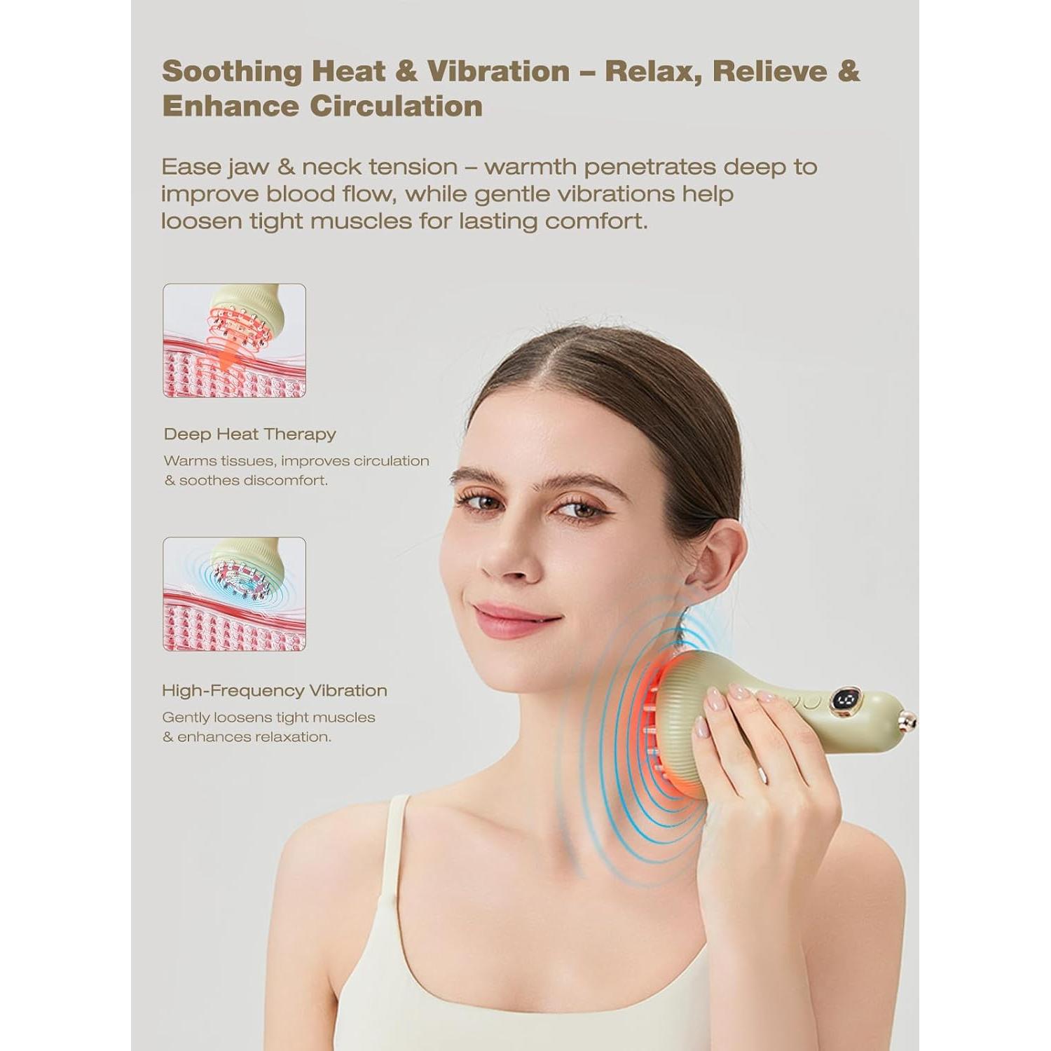 Masajeador Kinbana G09 para Mandíbula y Cuello Calentado