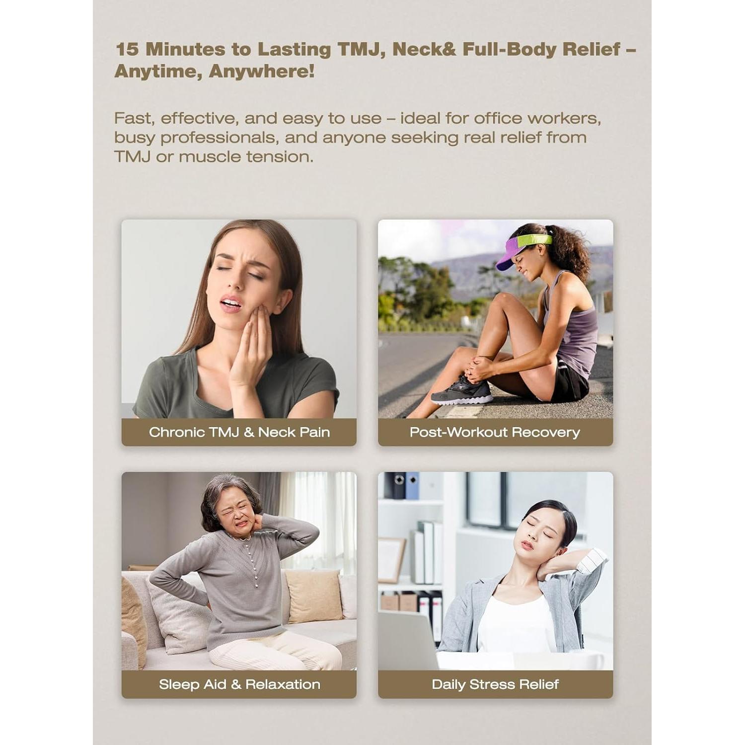 Masajeador Kinbana G09 para Mandíbula y Cuello Calentado