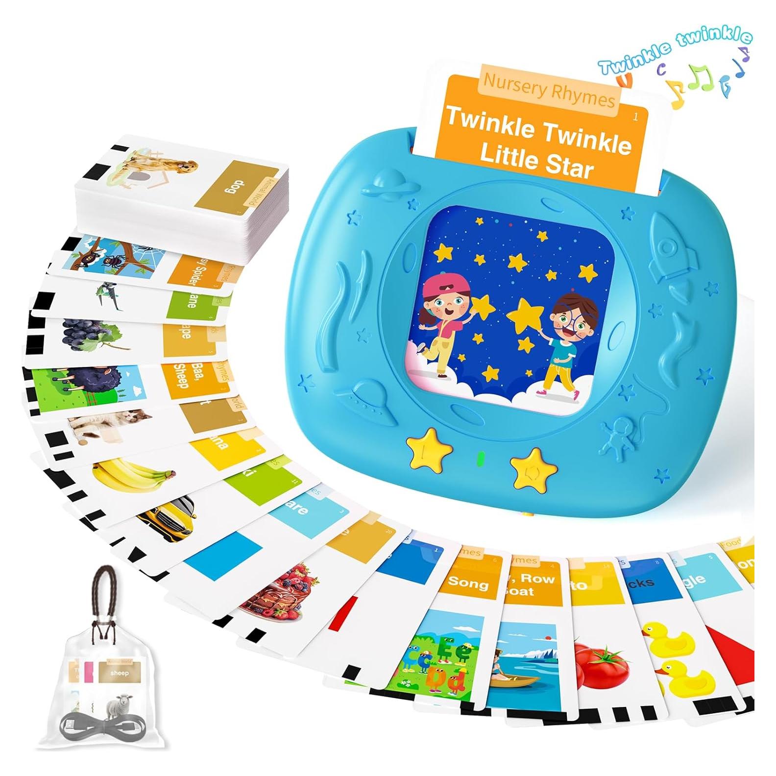 Tarjetas Flash Hablantes HOMESTEC Azul 144 Palabras para Niños