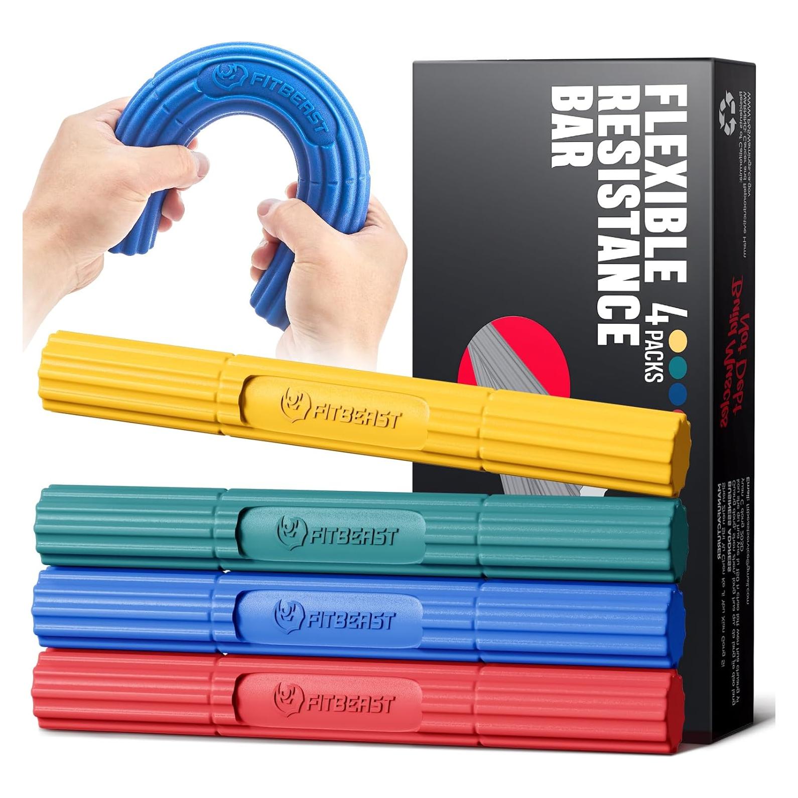 Barra de Terapia FitBeast para Codo y Muñeca - 4 Resistencias