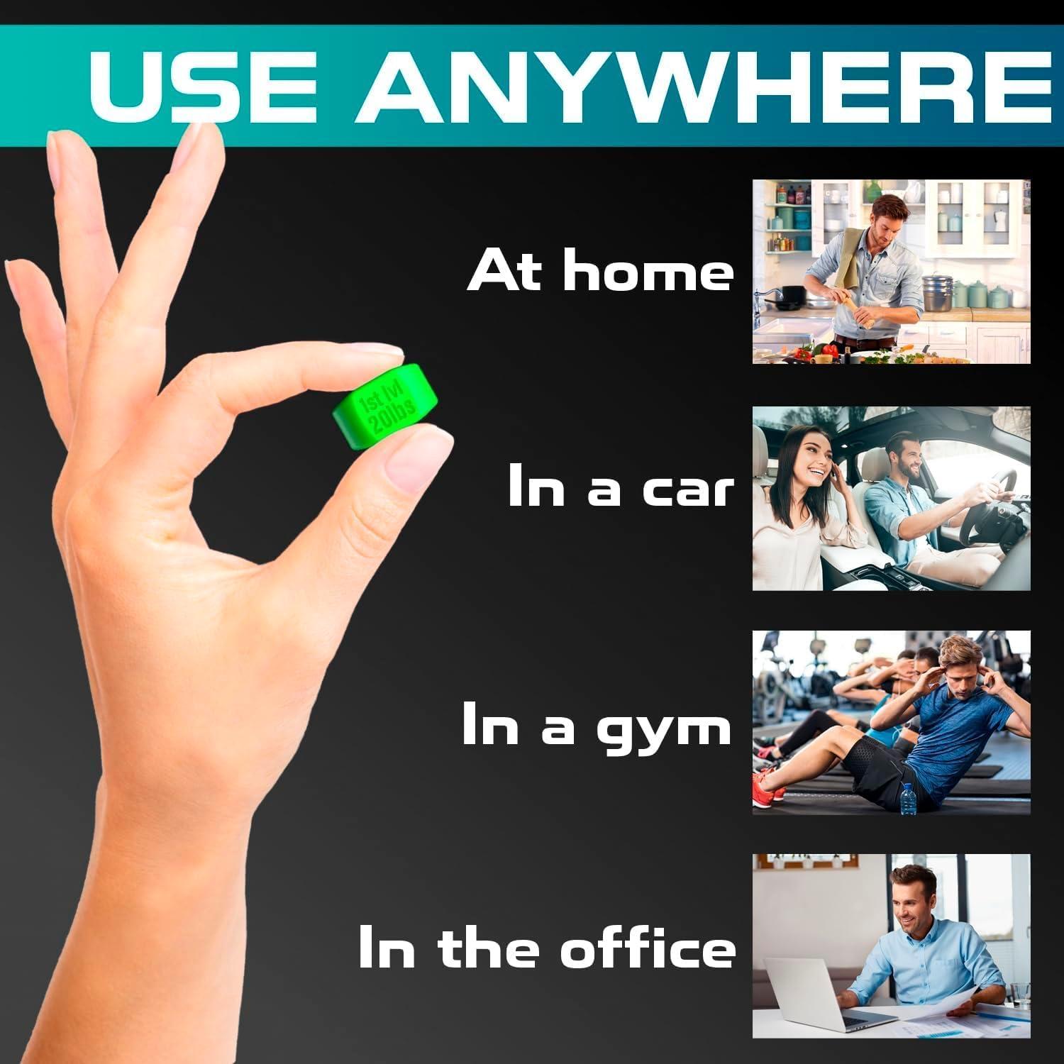 Ejercitador de Mandíbula MHH 8 pcs - 4 Niveles de Resistencia