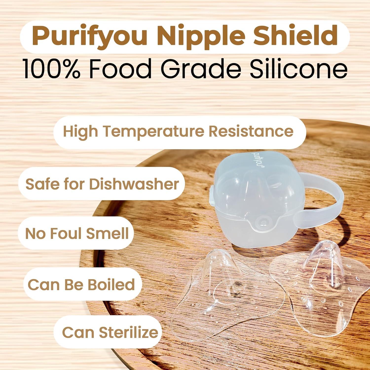 Protectores de Pezón Silicona Purifyou 16mm Set de 3