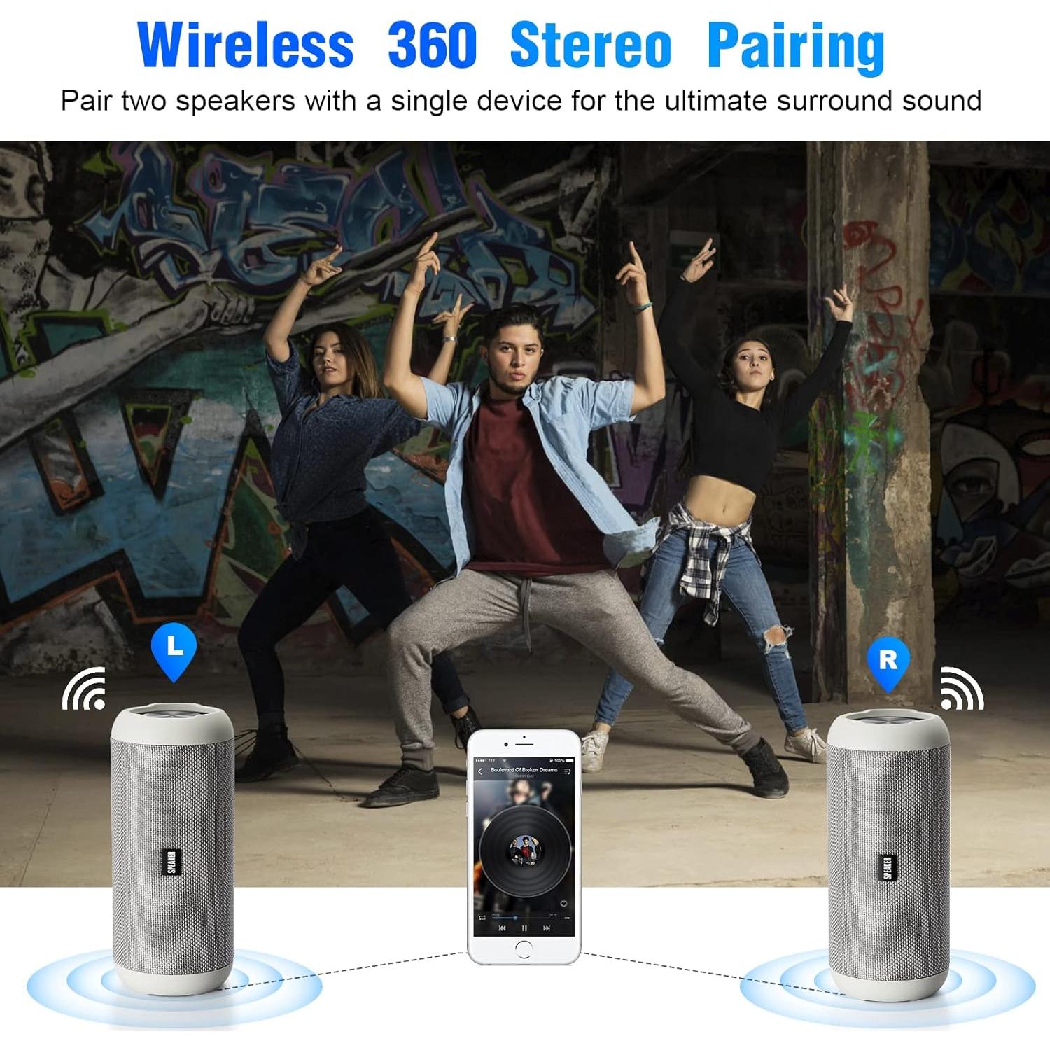 Altavoz Bluetooth Ykall M2 Pro 30W Impermeable IP67 30h