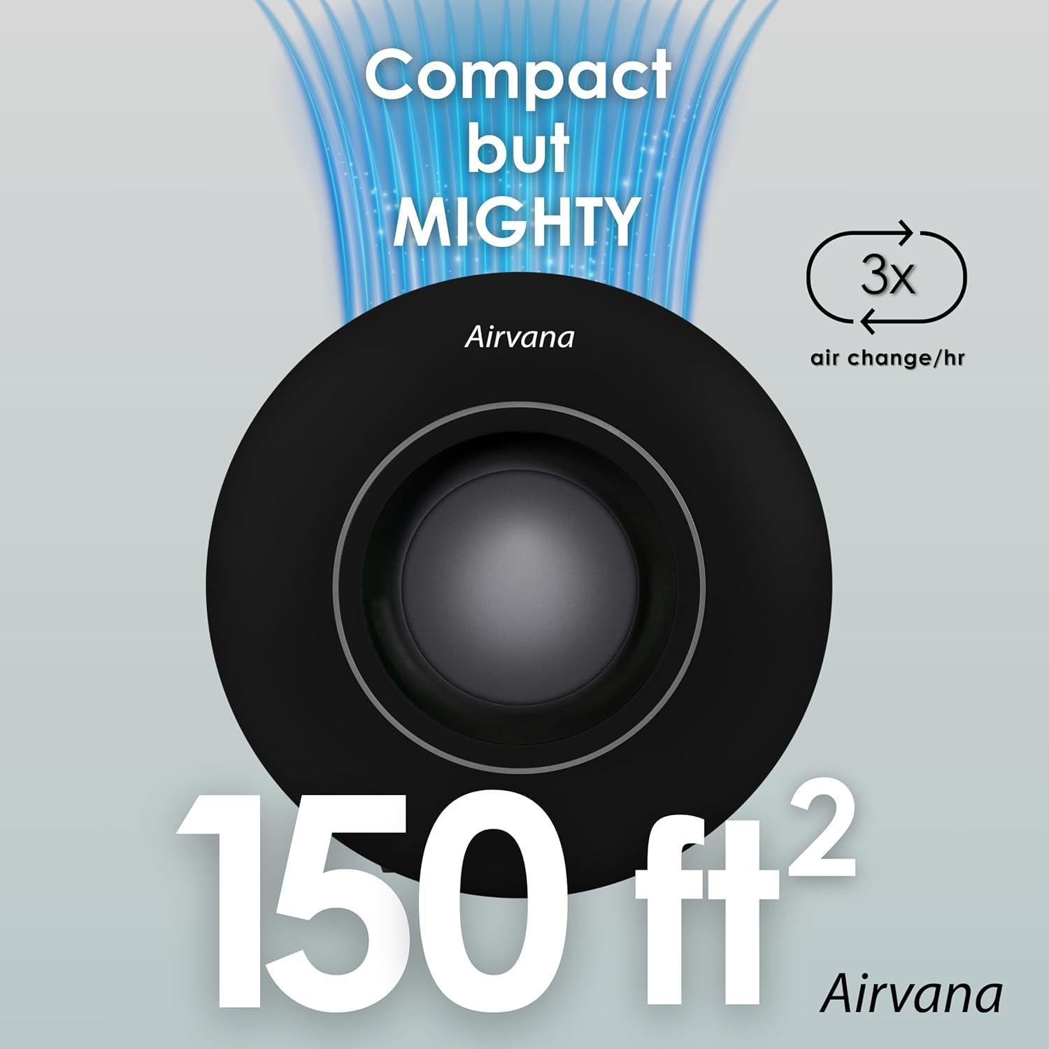 Purificador de Aire HEPA Airvana AV150, Mesa, Negro