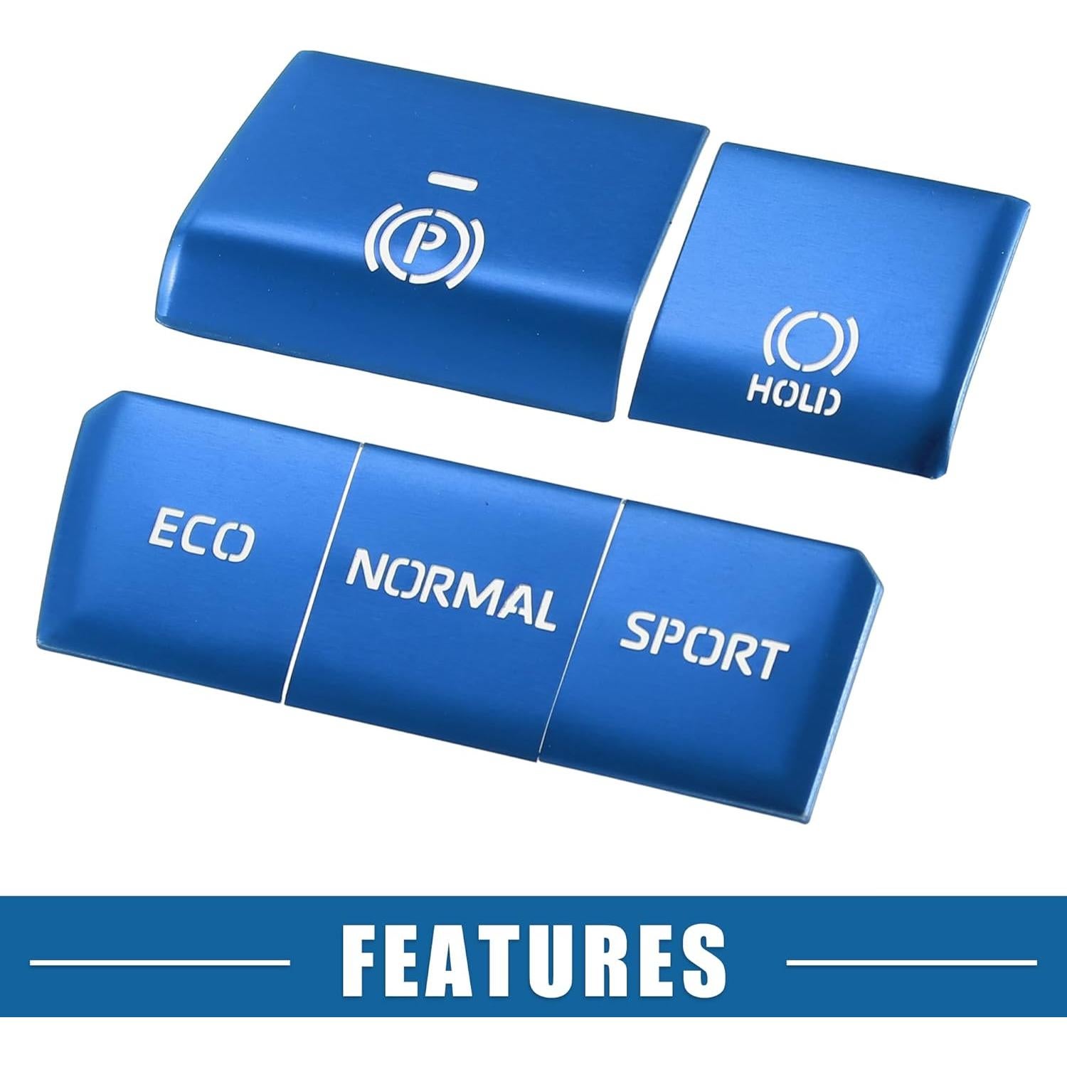 Cubierta de Botón de Freno de Mano Electrónico A ABSOPRO Azul - Toyota RAV4 2019-2022