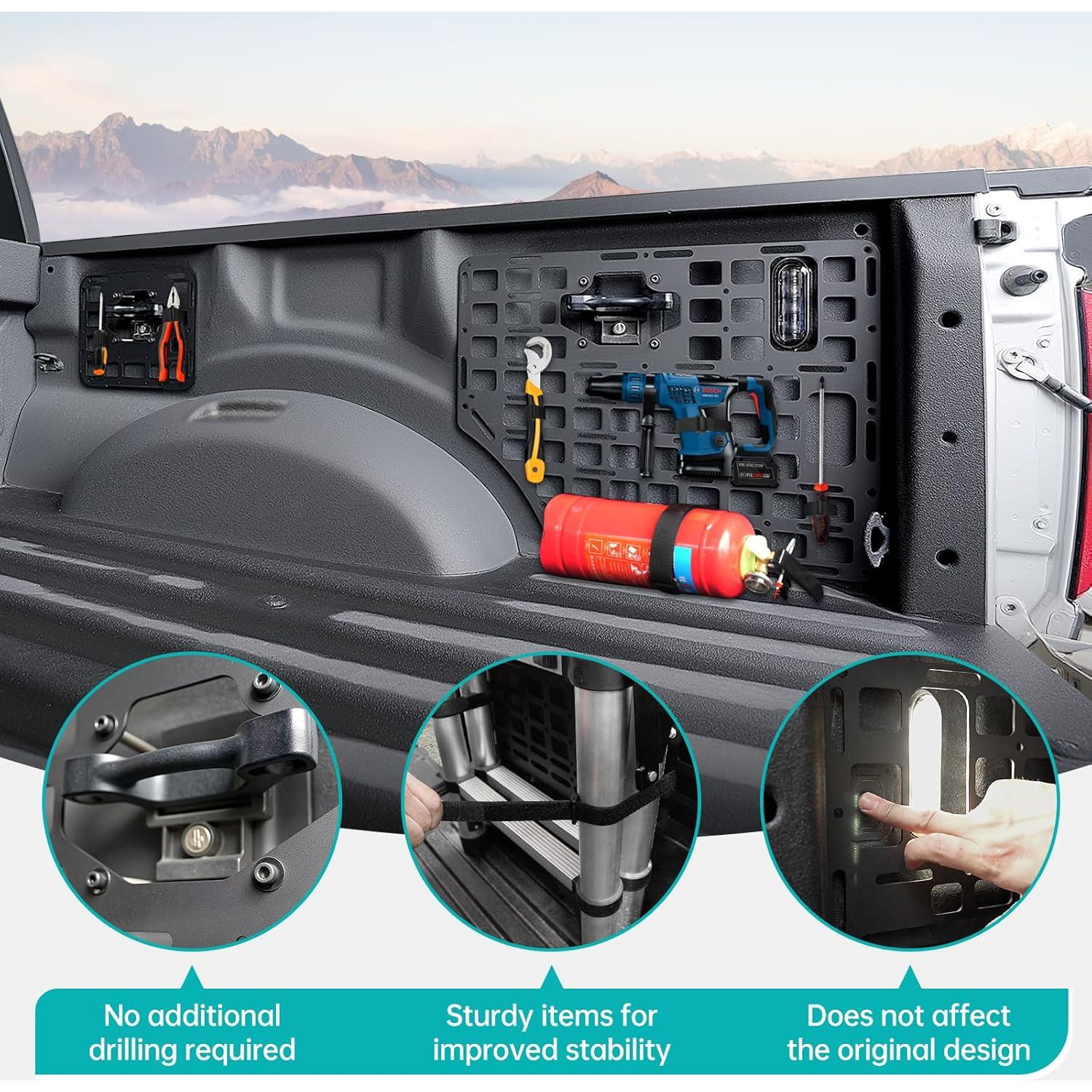 Panel Molle para Cama Lateral Ford F150 2015-2023 4PCS