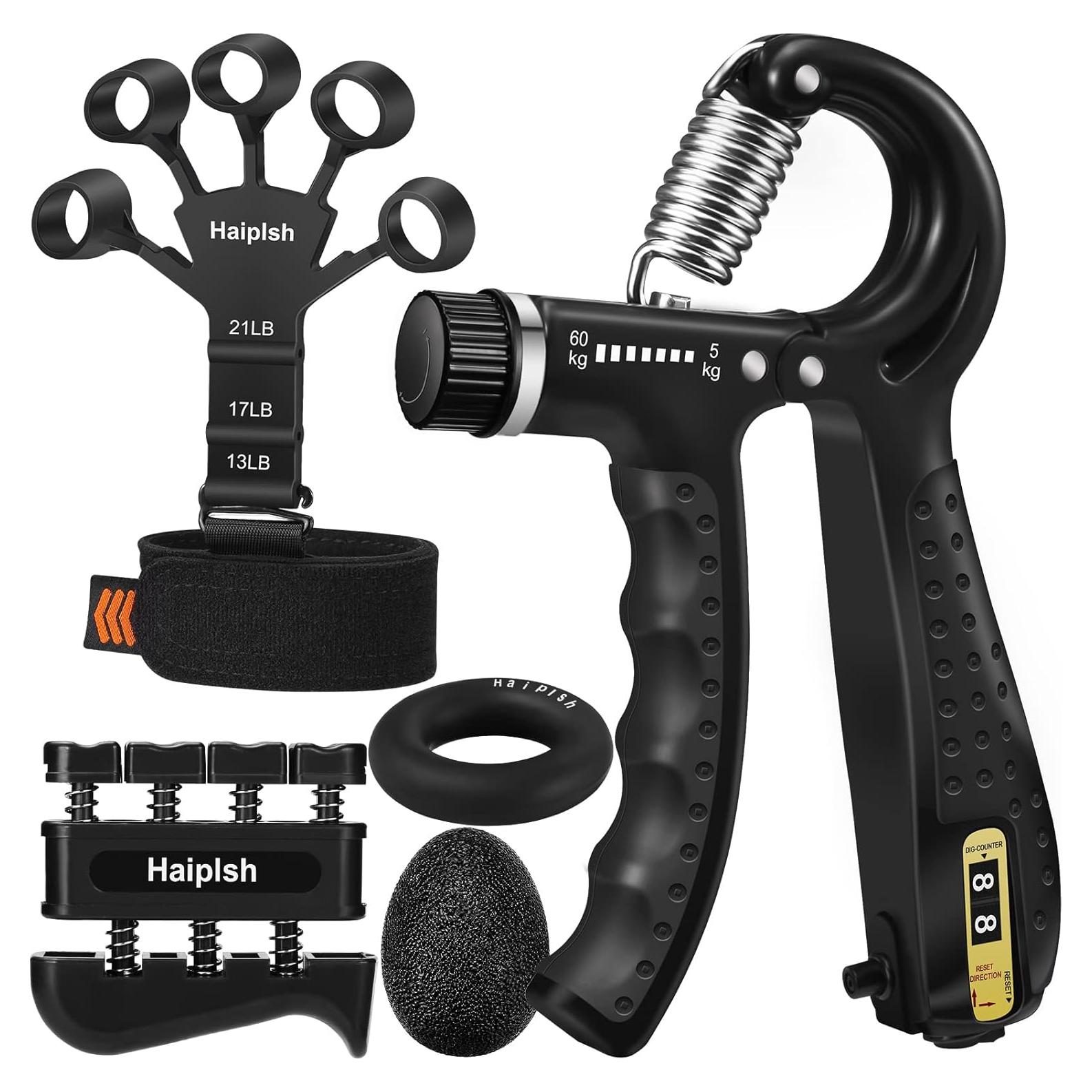 Kit de Entrenador de Fuerza de Agarre Haiplsh - 5 Piezas