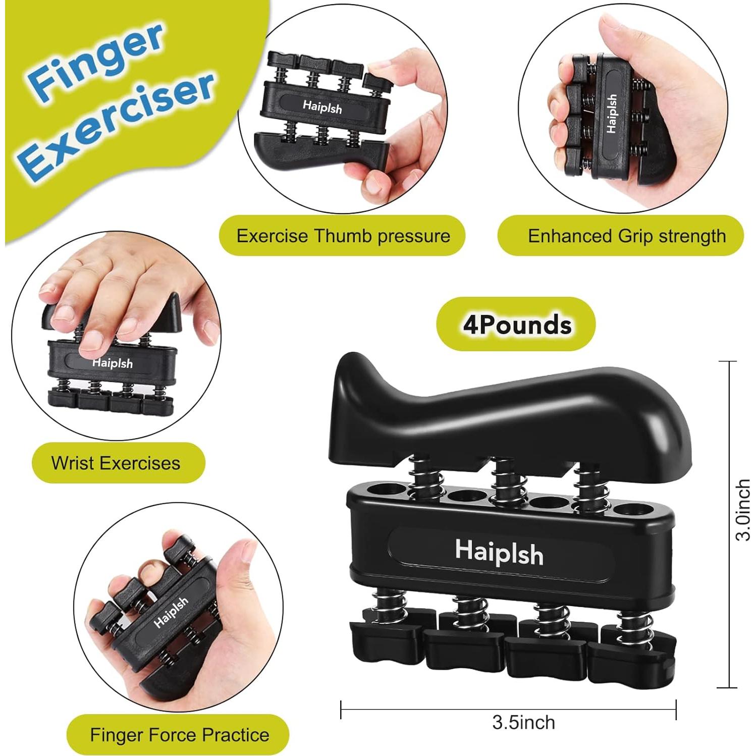 Kit de Entrenador de Fuerza de Agarre Haiplsh - 5 Piezas