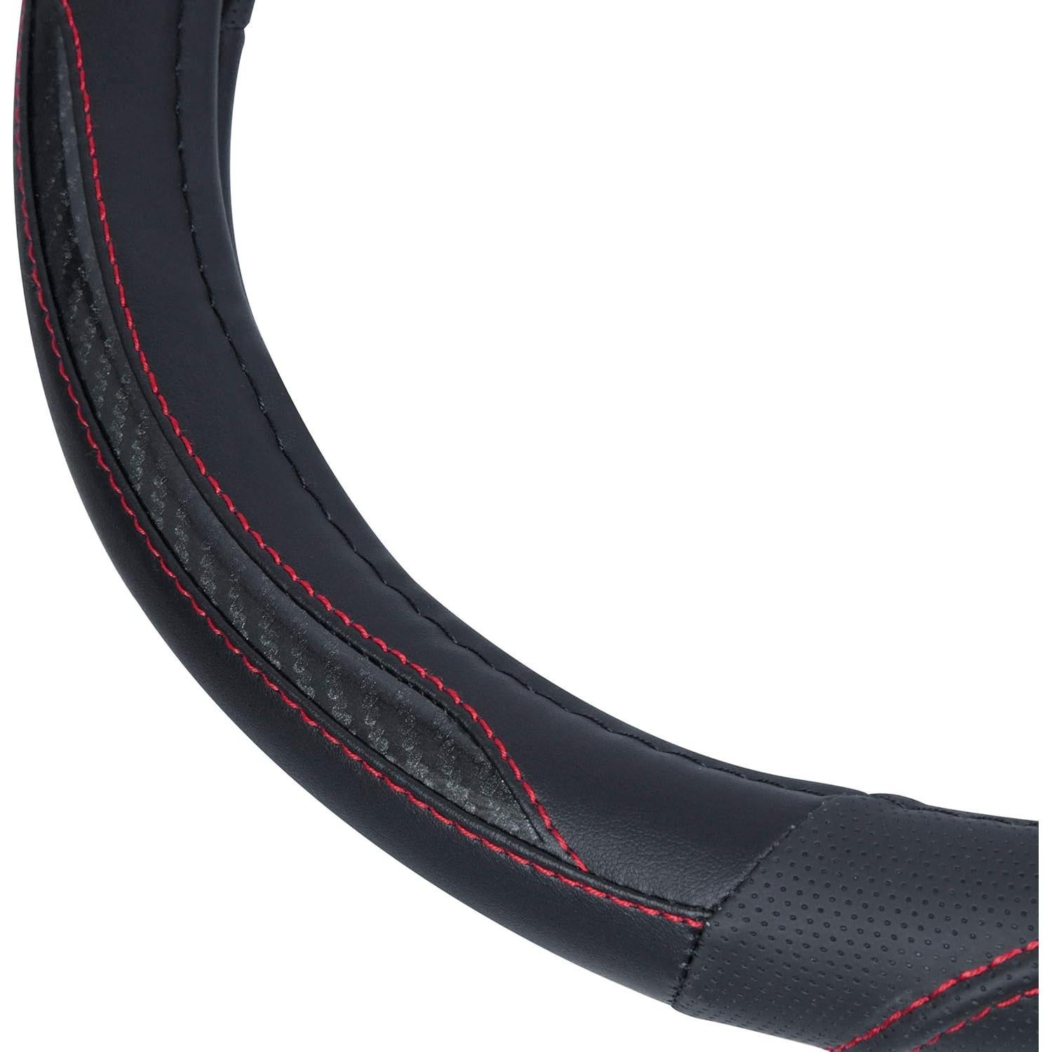 Cubierta de Volante BDK SW-606-BK - Cuero Microfibra 36.8-38.1 cm