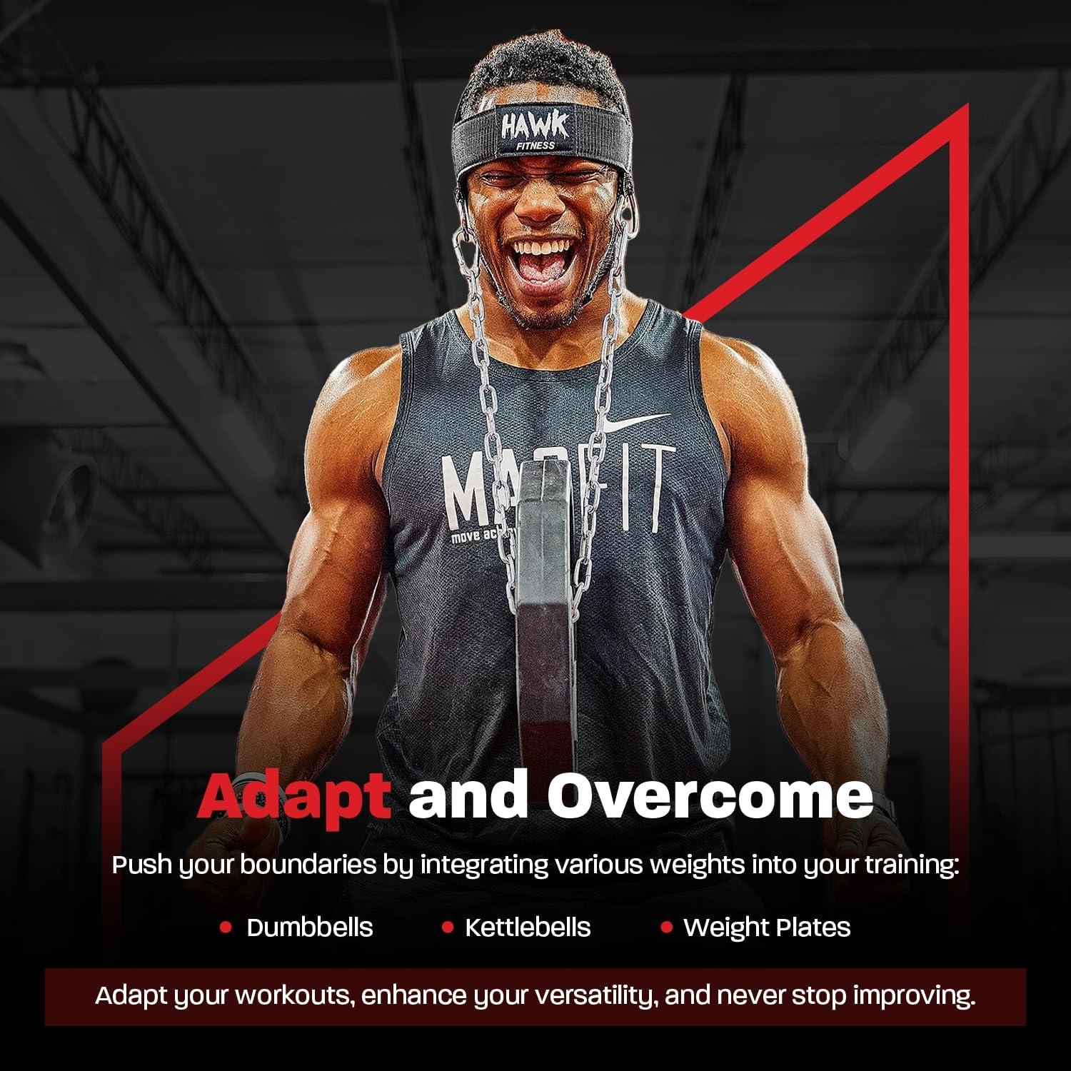 Arnés de Cuello Hawk Ajustable para Entrenamiento de Fuerza